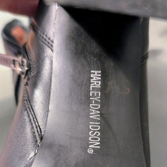 Black Ankle Boots - Harley Davidson - size 7.5 - Picture 5 of 9